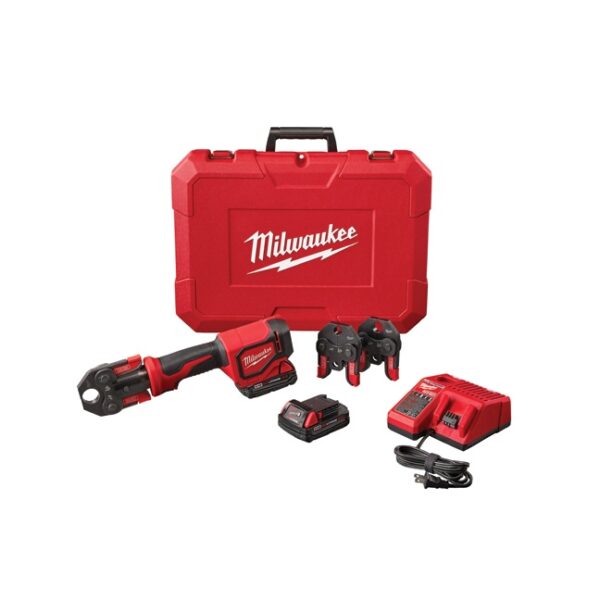 Milwaukee 2674-22C M18 Short Throw Press Tool Kit with PEX Crimp Jaws