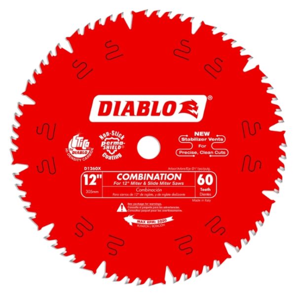 Diablo D1260X 12" x 60T Combination Saw Blade