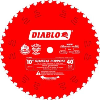 Diablo D1040X 10" x 40T General Purpose Blade