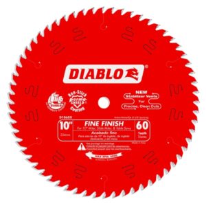 Diablo D1060X 10" x 60T Fine Finish Saw Blade