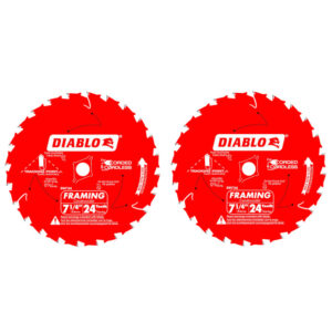 Diablo D0724PX 7-1/4" x 24T Demo Demon Framing & Ripping Blade 2-Pack