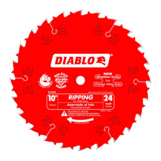 Diablo D1024X 10" x 24T Ripping Table Saw Blade