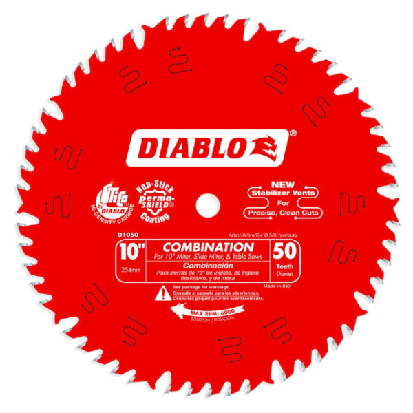 Diablo D1050X 10" x 50T Combination Saw Blade Diablo D1050X 10" x 50T Combination Saw Blade