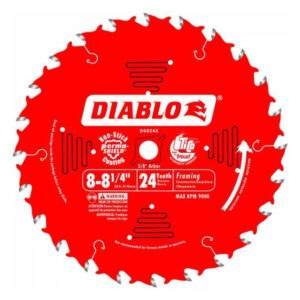 Freud D0824X Diablo® 8-1/4" x 24T Framing Circular Saw Blade