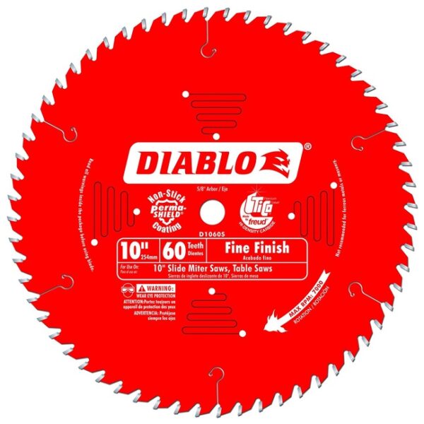 Freud D1060S 10" x 60T Fine Finish Blade