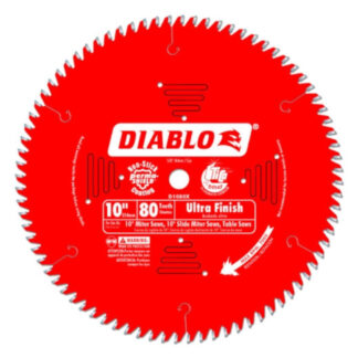Freud D1080X Diablo®10" x 80T Ultra Fine Finish Saw Blade