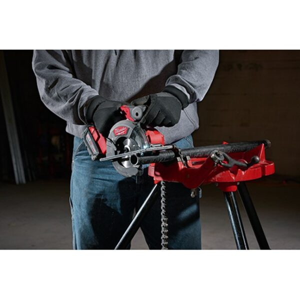 Milwaukee 2782-20 M18 FUEL Metal Cutting Circular Saw In Use 4