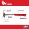 Milwaukee 48-22-9017 17 oz Smooth Face Framing Hammer