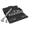 Wera 004081 8100 SC Zyklop Metal Ratchet Set 1/2" Drive Imperial/SAE 28-Piece