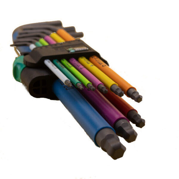 Wera 073593 950 SPKL/9 SM N SB Multicolour Metric Allen/Hex L-Key Set