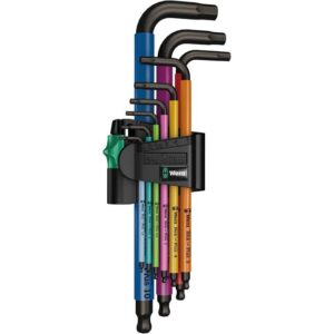 Wera 073593 950 SPKL/9 SM N SB Multicolour Metric Allen/Hex L-Key Set