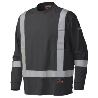 Pioneer Hi-Viz Flame Resistant Long-Sleeve Cotton Safety Shirt