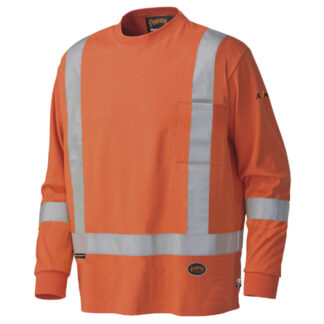 Pioneer Hi-Viz Flame Resistant Long-Sleeve Cotton Safety Shirt3