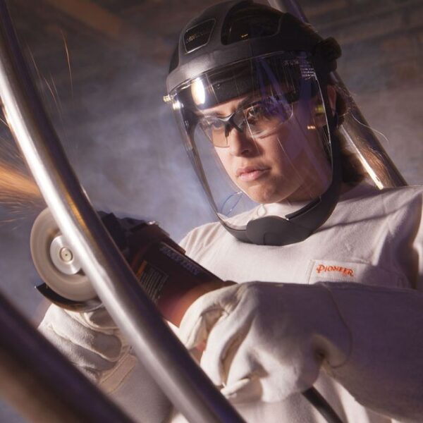 Sellstrom S32210 Standard Face Shield with Ratcheting Headgear and Chinstrap