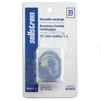 Sellstrom S23422 Tapered Reusable Ear Plugs - 1 Pair