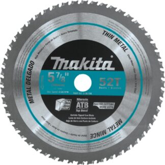 Makita A-96104 5-7/8" 52T Carbide Saw Blade for Thin Gauge Steel