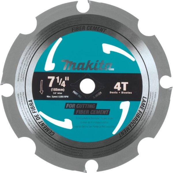 Makita A-95124 7-1/4" 4T Fibre-Cement Circular Saw Blade
