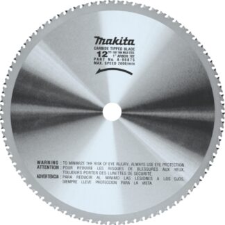 Makita A-90875 12" 78T Dry Cut Saw Blade for Thin Mild Steel
