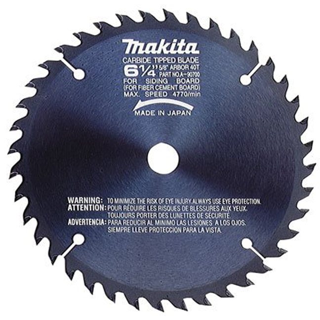 Makita A-90700 6-1/4" 40T Carbide Fibre-Cement Saw Blade
