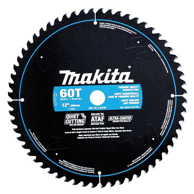 Makita A-94792 12" 60T Ultra-Coated Mitre Saw Blade