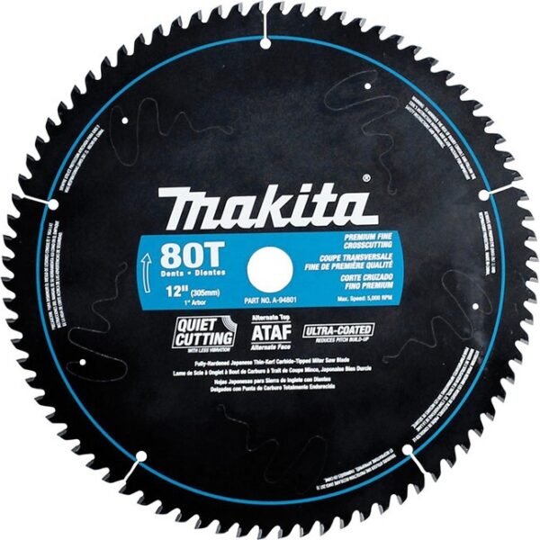 Makita A-94801 12" 80T Ultra-Coated Mitre Saw Blade