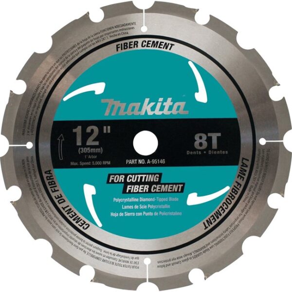 Makita A-95146 12" 8T Fibre-Cement Miter Saw Blade