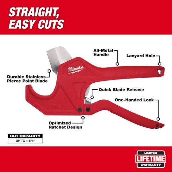 Milwaukee 48-22-4210 1-5/8” Ratcheting Pipe Cutter