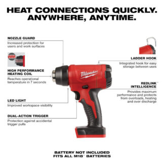 Milwaukee 2688-20 M18™ Compact Heat Gun - Tool Only