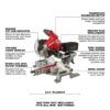 Milwaukee 2733-20 M18 FUEL 7-1/4" Dual Bevel Sliding Compound Mitre Saw - Tool Only