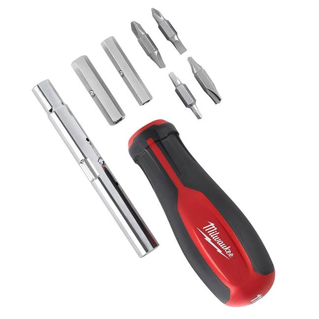 Milwaukee 48-22-2761 11-in-1 Screwdriver with Square Bits