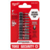 Milwaukee 48-32-4618 SHOCKWAVE TORX Security Insert Bit Set 10-Piece