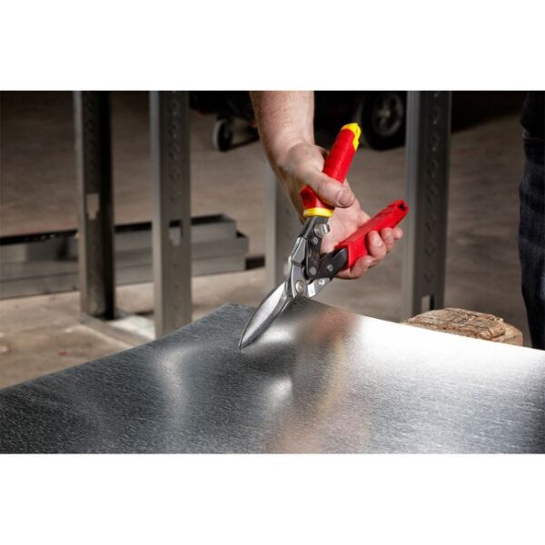 Milwaukee 48-22-4537 Long Cut Straight Aviation Snips