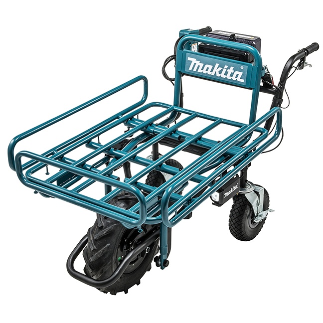 Makita DCU180ZX1 18Vx2 LXT Power-Assisted Brushless Wheelbarrow with Flat Dolly