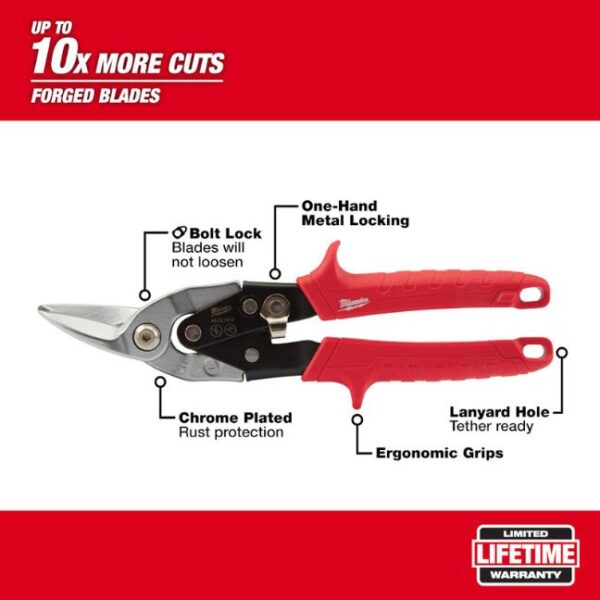 Milwaukee 48-22-4510 Left Cutting Aviation Snips