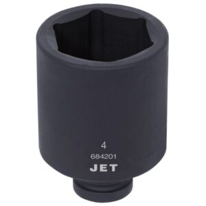 Jet 684201 1" Drive x 4" 6-Point Deep Impact Socket