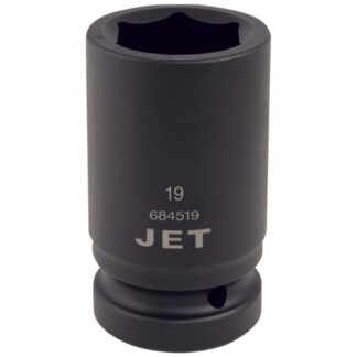 Jet 684519 1" Drive x 19mm 6-Point Regular Impact Socket