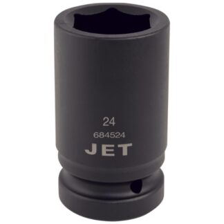 Jet 684524 1" Drive x 24mm Regular Impact Socket 6-Point