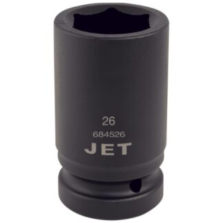 Jet 684526 1" Drive x 26mm Regular Impact Socket 6-Point