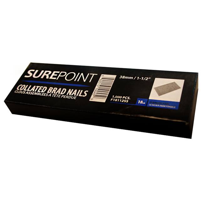 SurePoint F18112SS 1-1/2" Collated Brad Nails