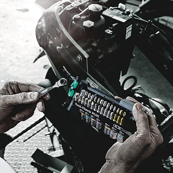 Wera 056490 Tool-Check Plus Metric Bits Assortment with Ratchet and Sockets