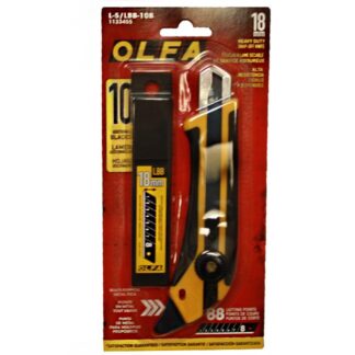 OLFA L-5/LBB-10B 18mm Knife plus 10-Pack Ultra Sharp Blades