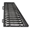 Milwaukee 48-22-9516 Metric Ratcheting Combination Wrench Set 15-Piece