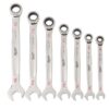 Milwaukee 48-22-9406 SAE Ratcheting Combination Wrench Set 7-Piece