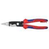 Knipex 13828T 8" (200mm) Electrical Installation Pliers with Tethering Point