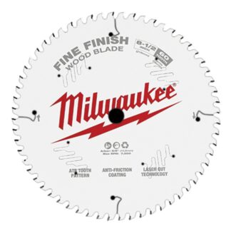 Details about   Milwaukee 8-1/2" 60-Tooth Fine Finish Wood Circular Saw Blade 48-40-0826 