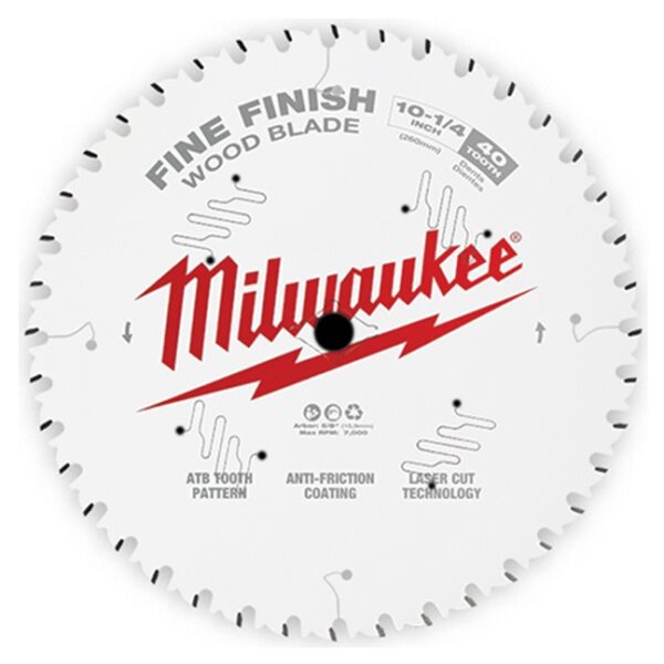 Milwaukee 48-40-1040 10-1/4" 40T Fine Finish Circular Saw Blade