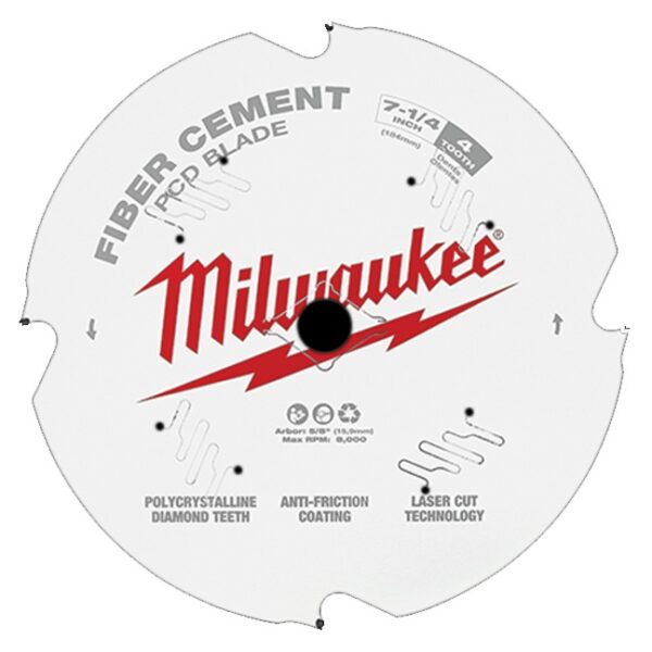 Milwaukee 48-40-7000 7-1/4" PCD/Fiber Cement Circular Saw Blade Milwaukee 48-40-7000 7-1/4" PCD/Fiber Cement Circular Saw Blade
