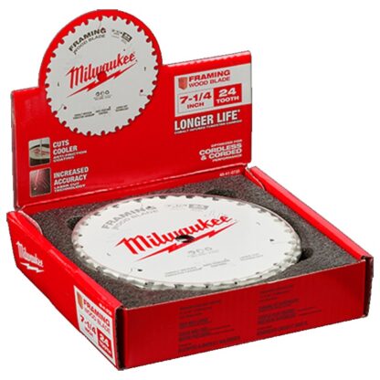 Milwaukee 48-41-0720 7-1/4" 24T Framing Circular Saw Blades Bulk 10