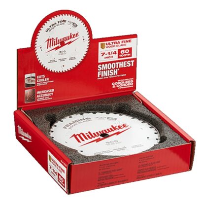 Milwaukee 48-41-0730 7-1/4" 60T Ultra Fine Finish Circular Saw Blades Bulk 10