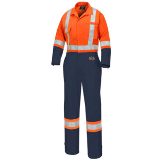 Pioneer Women's Hi-Viz Poly-Cotton Safety Coverall2